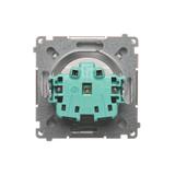 Simon Basic Gniazdo wtyczkowe z uziemieniem 16A 250V zaciski śrubowe stal inox BMGZ1.01/21 KONTAKT