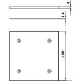 DATF, PŁYTA POKRYW.USZCZELNIONA ZE ŚRUB.
