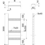 SL 62/110, DRABINA STANDARD PERF.110MM FT