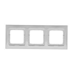 Simon 54 ramka potrójna srebrny mat metal DR3/43 KONTAKT