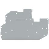 ścianka końcowa szara