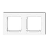 MINI Ramka uniwersalna podwójna z tworzywa biała