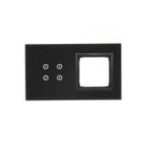 Simon 54 Touch Panel dotykowy S54 Touch 2 moduły 4 pola dotykowe + 1 otwór na osprzęt S54 zastygła lawa DSTR240/73 KONTAKT
