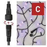 Lampki choinkowe łączone Standard 100 LED 10m fioletowy IP44 timer D1AF01 EMOS