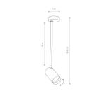 Lampa wisząca Nowodvorski MONO LONG GU10 Nowodvorski