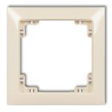DECO Ramka pojedyncza z tworzywa DECO Soft beżowa 1DRSO-1 KARLIK