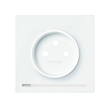 Simon 100 Pokrywa iO gniazda z/u biały mat