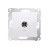 Simon 54 Gniazdo antenowe TV pojedyncze Do instalacji indywidualnych biały