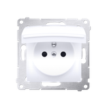 Simon 54 Gniazdo IP44 Z USZCZELKĄ 16A z. śrub. biały *Uszczelka do ramek S54 PREMIUM