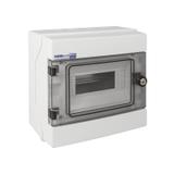 Rozdzielnica hermetyczna natynkowa 1x8 IP65 500VAC/1000VDC RH-8/Z (z zamkiem) 36.9 OPATÓWEK
