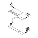 tehalit.UK Łącznik podstawy 340X28mm stal UKS340280 HAGER