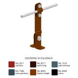 Uchwy na blachę krawędz. kątowy Z-śruba H=14,5cm /LA/