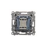 Simon 54 Łącznik dwubiegunowy 10A szybkozłączka czarny