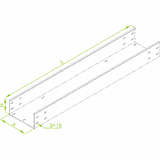 KZC400H100/3 KORYTKO 2,0 MM