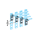 Rozdzielnice PrismaSet, komplet 4 kątowników 250A