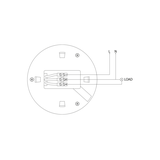 CZUJNIK RUCHU CR-3, MAX 1200W, AC220-240V, 50/60HZ, KĄT DZIAŁANIA 360*, ZASIĘG 6M ± 2,2-4M, IP20, NI