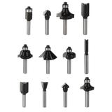 Frezy do drewna widiowe, trzpień 6 mm, zestaw 12 szt.