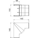 GK-IH53100AL, Naroże wewnętrzne, ruchome