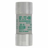 CYLINDRICAL FUSE 22 x 58 20A AM 690V AC Wkładka cylindryczna 22 x 58mm 20A AM 690V AC C22M20 EATON