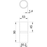 SV50 W ALU, Mufa rurowa alu