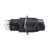Harmony XB6 Kompletny przełącznik 2 położeniowy Stabilny Czarny Krótka rączka 1 CO 16mm XB6EAD221P Schneider