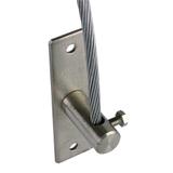 Wspornik odciągowy z bolcem, stal nierdzewna NIRO