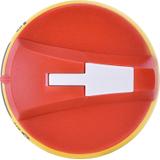 Rączka drzwiowa czołowa i boczna prawa żółto-czerwona CLBS-EH80/YR 004661418 ETI