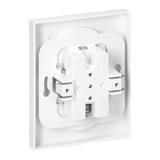 Gniazdo podwójne podtynkowe 2x2P+Z Malta, 16A, 250V, PT-6M, biały FMS-106/W ORNO