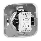 Łącznik podtynkowy 10A, 250V, schodowy, ATUT, biały WP-5A BIAŁY ORNO