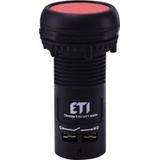 ECF-10-R - Przycisk kompaktowy z guzikiem krytym, 1NO, Czerwony