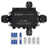 Puszka natynkowy HD IP68, 0,5-6,0mm2 ,2 dławnice M20, 2 dławnice M16, układ X OR-JB-13815/4X ORNO