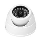 Atrapa kamery monitorującej z podczerwienią CCTV, bateryjna, MINI, biała