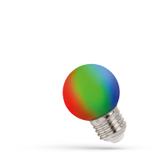 LED KULKA E-27 230V 1W RGB PCV SPECTRUM