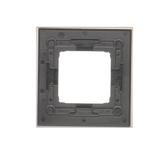 Simon 54 Nature Ramka 1-krotna Nature-Metal INOX KLASYCZNY IP20/IP44* (*IP44-należy zastosować uszczelkę ramki DUN1) DRN1/77 KONTAKT