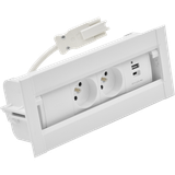 "Simon 480 TS48-630E20B00-33 Spinner 2 gn. typ E + ładowarka USB typ A+C