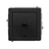 DECO Mechanizm łącznika jednobiegunowego w stylu amerykańskim czarny mat