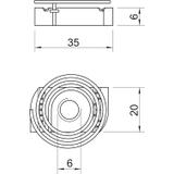 MS41SNF M6 F Nakrętka ślizgowa ze sprężyną