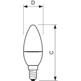 CorePro candle ND 3.5-25W E14 840 B35 FR