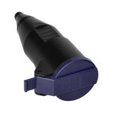 Gniazdo warsztatowe z klapką Schuko czarny OR-AE-13257(GS) ORNO