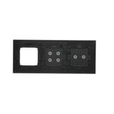 Simon 54 Touch Panel dotykowy S54 Touch 3 moduły 2 pola dotykowe poziome + 4 pola dotykowe + 1 otwór na osprzęt S54 zastygła lawa DSTR3240/73 KONTAKT