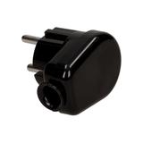 Wtyczka kątowa 2P 16A czarny WT-16 K2/CZARNY ORNO