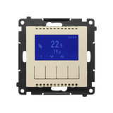 Simon 55 Termostat programowalny z wyświetlaczem Szampański mat TETD1A.01/144 KONTAKT