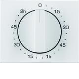 BERKER K.1 Płytka czołowa z pokrętłem do mechanicznego łącznika czas 120 min biały 16357109 HAGER