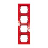 AXCENT Ramka 4-krotna  czerwony