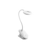 LAMPKA BIURKOWA RINGO,4W, 200lm.DC5V,1A, 3000K-6000K, 3-CCT,bat.1200 mAh, Ra>80, ŚCIEMNIANIA, BIA