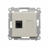 Simon 54 Gniazdo telefoniczne pojedyncze RJ12 kaszmir mat DT1.01/42