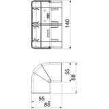 GK-AH53130RW, Naroże zewnętrzne, ruchome