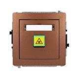 DECO Mechanizm gniazda światłowodowego/optycznego pojedynczego brązowy metalik