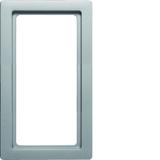 BERKER Q.1 Ramka z dużym wycięciem aluminium aksamit lakierowana 13096084 HAGER