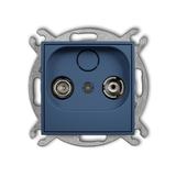 ICON Gniazdo abonenckie RTV końcowe 2dB navy blue 64IG2K KARLIK